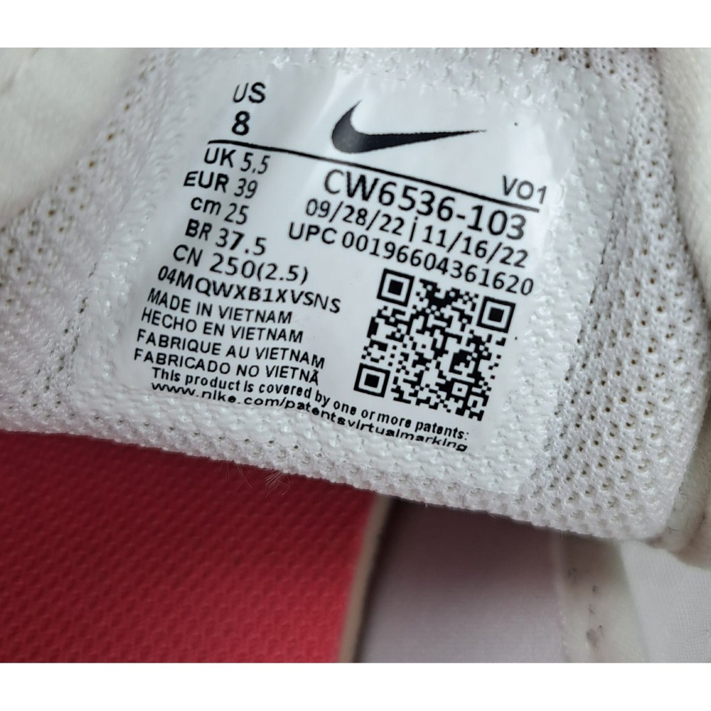 Nike Court Vision Alta TXT white sea coral Low-top Women's CW6536-103 Size 8 - Picture 11 of 12
